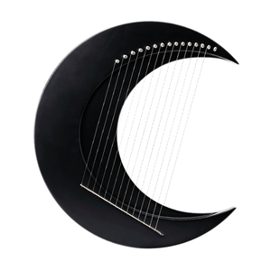 15弦クレセントムーンタイプライアCキーハープポータブルライア鋼線弦ミニ弦楽器 - Product Image 1