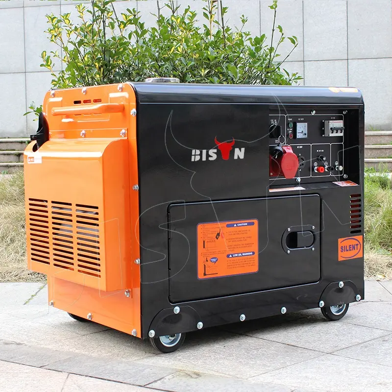 Generador de soldador diésel silencioso, modelo francés, 4kva, 5kw, 6,5 kW, monofásico, refrigerado por aire