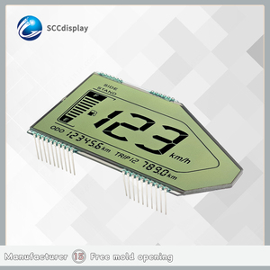 Commercio all'ingrosso personalizzabile monocromatico 7 segmento SJXDGW016 Anti-abbagliamento Display LCD schermo alta durata della vita moto moduli LCD - Product Image 5