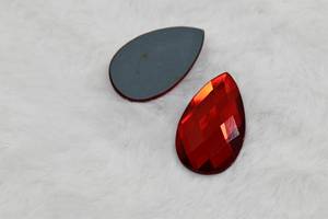 Piedras De Cristalドロップ形状クリスタルガラス非ホットフィックスフラットバックラインストーン - Product Image 3