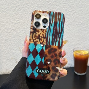 Mobil telefon süsü çift taraflı Imd leopar baskı kapak Iphone16 için cep telefonu kılıfları 16pm 15 15pm 14 13pro 12 kabuk - Product Image 2