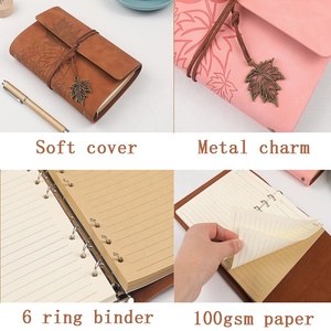 En blanco A7 impreso a pedido Pu cuero Agenda 2022 personalizado Bloc de notas libro planificador cuaderno - Product Image 4