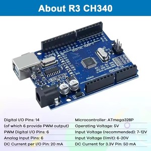 Para versão melhorada CH340G MEGA328P Módulo Placa Desenvolvimento <span class=keywords><strong>ATMEGA</strong></span> - Product Image 2