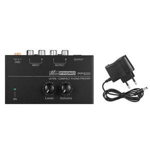 Preamplificador de preamplificador de fono ultracompacto con controles de nivel y volumen Entrada y salida RCA 1/4 - Product Image 3