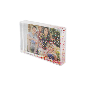 Tự làm Acrylic nước nổi khung ảnh giáng sinh Quả cầu tuyết khung ảnh long lanh chất lỏng nổi hình ảnh nước khung - Product Image 1