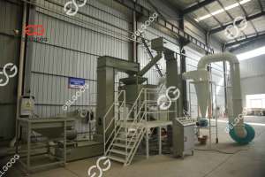 Línea de proceso de mantequilla de eliminación de cáscara de cacao de Gas de acero inoxidable automático comercial máquina peladora de cáscara de grano de cacao - Product Image 2