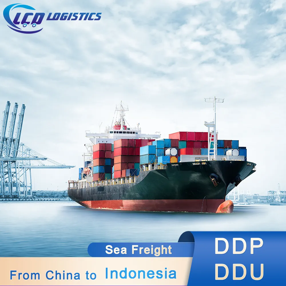 Pintu ke pintu murah lcl forwarder tarif kargo laut dari hong kong shanghai Cina ke jakarta indonesia cleaerance kustom