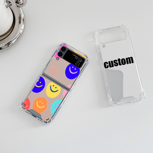 IPhone 16 17 kılıfları için makyaj aynası cep telefonu arka kılıf kabuk Samsung Z Flip 6 kılıf yeni cep telefonu kılıfı baskılı logo - Product Image 4