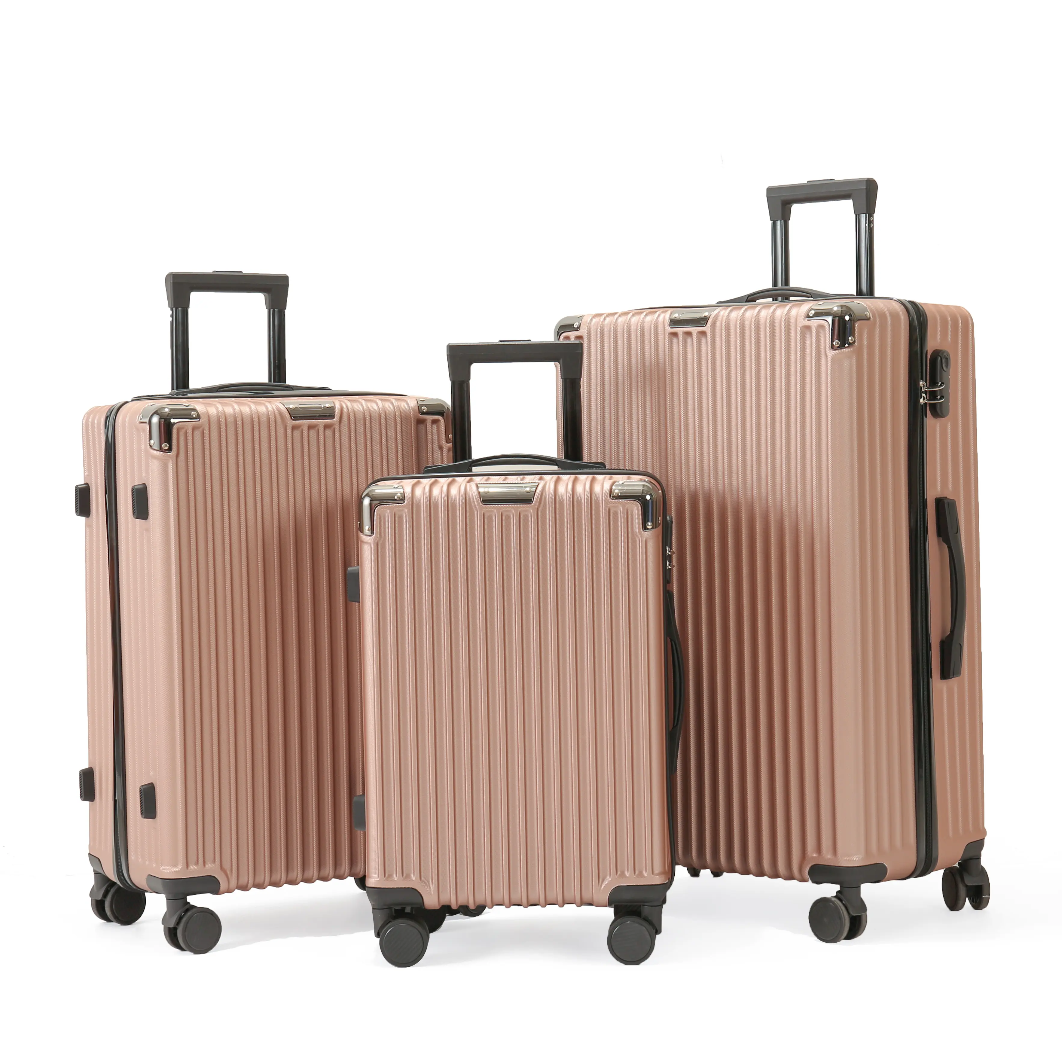 Modedesign heißer Verkauf Koffer Benutzer definiertes Logo Abs Trolley Gepäck große Kapazität Hartsc halen gepäck taschen reisen