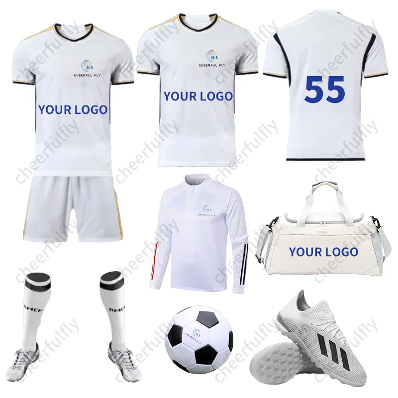 Camiseta de fútbol deportiva transpirable de poliéster liso personalizada para hombre, conjuntos de uniformes de fútbol, conjunto de camisetas de fútbol, conjunto completo de kits de fútbol