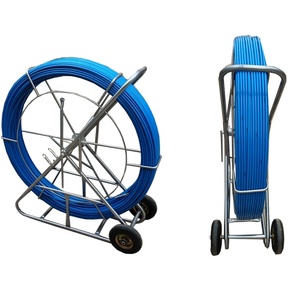Cable Push Snake Duct Rodder Rods for Fiber Laying Fibre Glass Rodding Conduit Duct Rodders Telecom Snake Cable Push Rodder