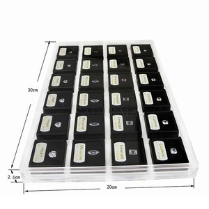 Latest Unique White Color <strong>CZ</strong> Diamond 8 Shapes 0.5ct-3ct Size Master Stones 4Cs Grade Tester for Diamond Dealer Tools <strong>Collection</strong> - Product Image 5