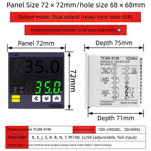 Control 100-240VAC TC4M Relay SSR Output Digital <strong>Temperature</strong> <strong>Controllers</strong> - Product Image 6