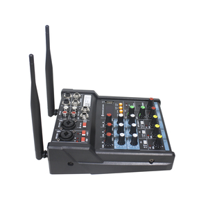 Mezclador de Audio pequeño KTV de 4 canales, amplificador de 4 ohm, 2x60W, 1 entrada/salida AUX, efectos DSP, MP3, USB 2, micrófono Inalámbrico UHF - Product Image 3