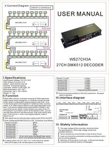 27CH x 3A Decoder LED Controller rgb dmx512 dmx decoder - Product Image 4