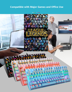 CSX K7 <strong>Custom</strong> 87 Keys Usb Wired Teclado <strong>Computer</strong> Hardware Blue Switch Rgb Gamer Gaming Mechanical <strong>Keyboard</strong> - Product Image 6
