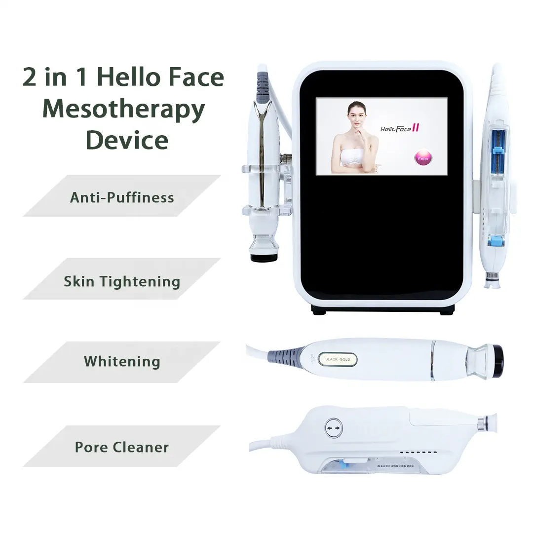 Newest Face Skin care device EMS RF Mesotherapy Gun Injector Skin Tightening machine