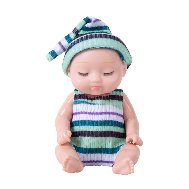 Bébé avec chapeau vert - en boîte