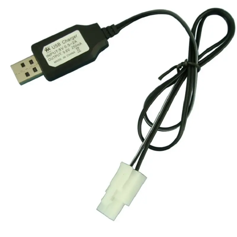 USB كابل شحن 9.6V التحكم عن بعد سيارة NI-CD بطارية 2P قابس الشاحن