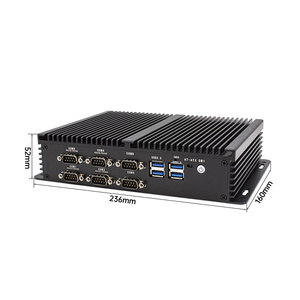 Industrieller Mini-PC-Kern I7 5500U CPU 8 * USB Lüfter lose Unterstützung 4g Win10/11 Linux Ubuntu WIFI-Maschine Voll funktions computer - Product Image 4