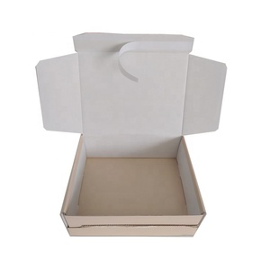 Cajas de embalaje recicladas con autosellado con logotipo de impresión personalizado de comercio electrónico, caja de ropa de envío, cartón corrugado de flauta electrónica - Product Image 4