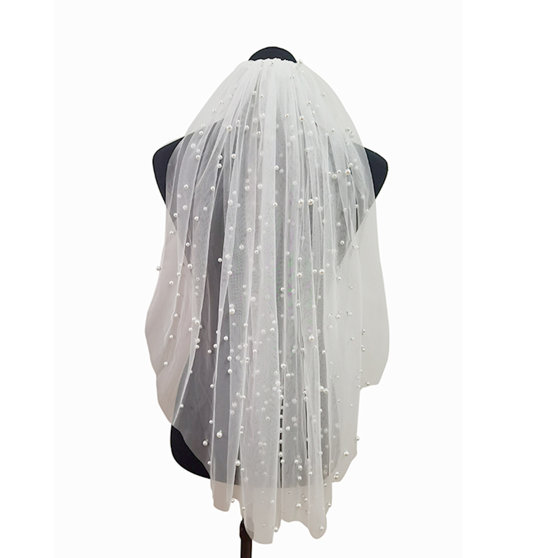 Pearl veil 75cm white