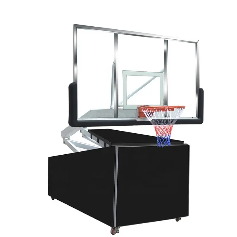 Sistema de portería de baloncesto portátil, soporte de aro de baloncesto ajustable, plegable y móvil, novedad de 2022
