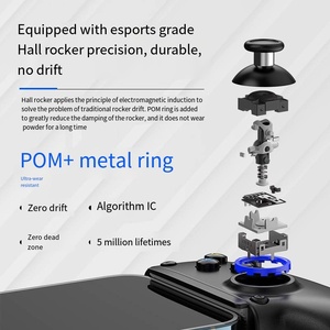 D10S dissipazione di calore Stretch Handle Delta Android IOS Tablet Mobile/XOX Streaming Wireless Controller di gioco caldo all'ingrosso - Product Image 5