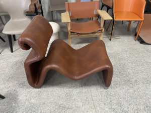 Disen İskandinav modern minimalist yaratıcı kişilik tasarımcı hattı S şekilli koltuk hattı eğlence sandalye recliner - Product Image 5