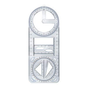ไม้บรรทัดพลาสติกหลากสีสำหรับเด็กแบบคละสีหลากหลายแบบมัลติฟังก์ชัน - Product Image 1