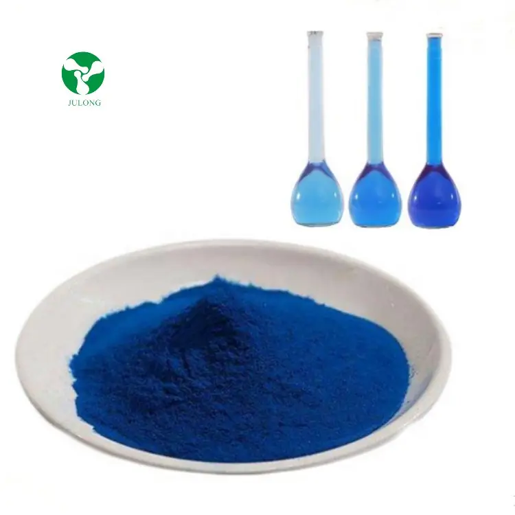 Julong OEM service Blue Spirulina Powder Food Grade Phycocyanin powder E6 E10 E18 E25 E40