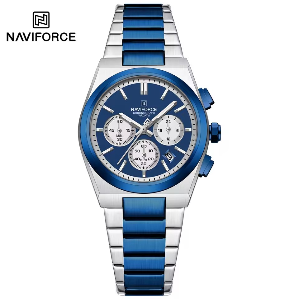 4 argento blu - Orologio da donna