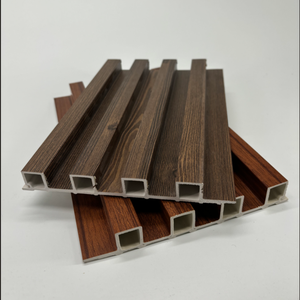 Wpc a parete scanalata materiali da costruzione WPC in legno di plastica composita per la casa di pannelli scanalati Premium pannelli di rivestimento per pareti interne - Product Image 2