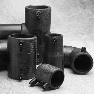 Rheome 63mm pn25 HDPE electrofusion giảm khớp nối sdr7.4 áp lực cao pe100 phụ kiện đường ống cho cấp nước - Product Image 3