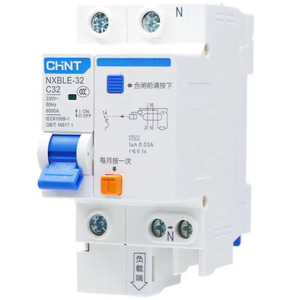 CHINT 1P + N C32A 30ma Disyuntor Rcbo de uso doméstico