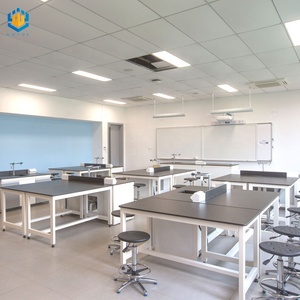 Banco da lavoro da laboratorio per mobili da laboratorio per computer esagonale scolastico - Product Image 6