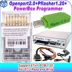 Openport 2,0 J2534 ECU Flash + Pflasher V1.2 + OBD2 Jumper Breakout Tricore Cable + Powerbox Openport ECU Herramienta de programación - Product Image 2