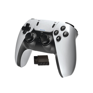 PS1/PS2ゲーム機シングルモーターダブル振動内蔵リチウムバッテリー2.4Gワイヤレスゲームコントローラー - Product Image 1