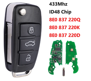 3 Buttons Smart Remote <strong>Key</strong> Shell With ID48 Chip 315MHz/433MHZ Keyless Go Entry Remote Car <strong>Key</strong> for <strong>Audi</strong> A2 A4 S4 - Product Image 3