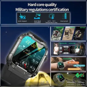 2025 inç BT IP68 ile akıllı saat spor 1.85 MK66 su geçirmez kamera uyku izleme için IOS takvim alaşım malzeme destekler - Product Image 4