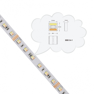 RGBCCT 24W çok renkli 5 in 1 5050 LED şeritler RGB + CCT RGB + W + W renk LED çubuk şerit LED şerit LED şeritler ticari aydınlatma için - Product Image 4