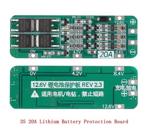 3S 20A 11.1V 12V 12.6V lityum pil 18650 şarj BMS kurulu PCB 18650 Li-ion pil hücre şarj modülü düşük fiyat - Product Image 1