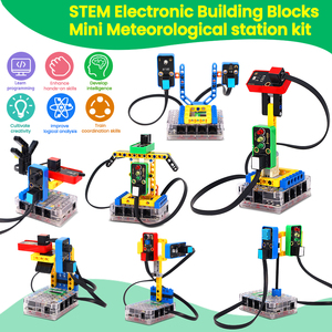 STEM Robot Kit Elektronische Bausteine Sensor modul Mini Meteoro logical Station Kit für Arduino mit KidsUno Board