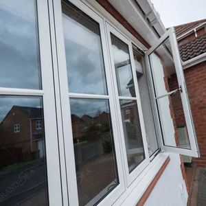 חלון שקופיות של מסגרת UPVC בסגנון צרפתי עם מחיר זול חלונות UPVC בעיצוב פשוט אחרון - Product Image 5
