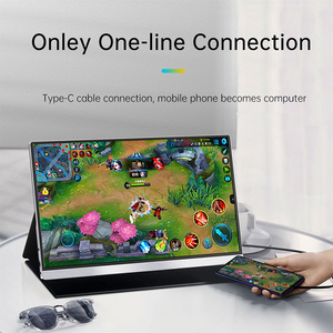 Nuovo Monitor da gioco portatile da 15.6 pollici ip pannello modulo LCD con connettore USB tipo-C Display di sincronizzazione per computer portatile e telefono - Product Image 5