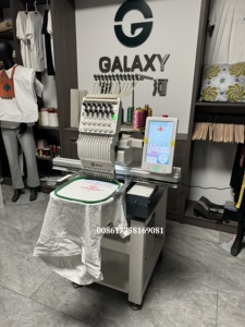 价格便宜快速交货银河高速1201单头绣花机标志字母组合服装面料工业大豪 - Product Image 4