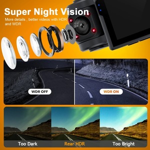 Xe hộp đen 4 máy ảnh 1080P WIFI Dash Cam với DVR & Video Recorder 1 năm bảo hành - Product Image 4