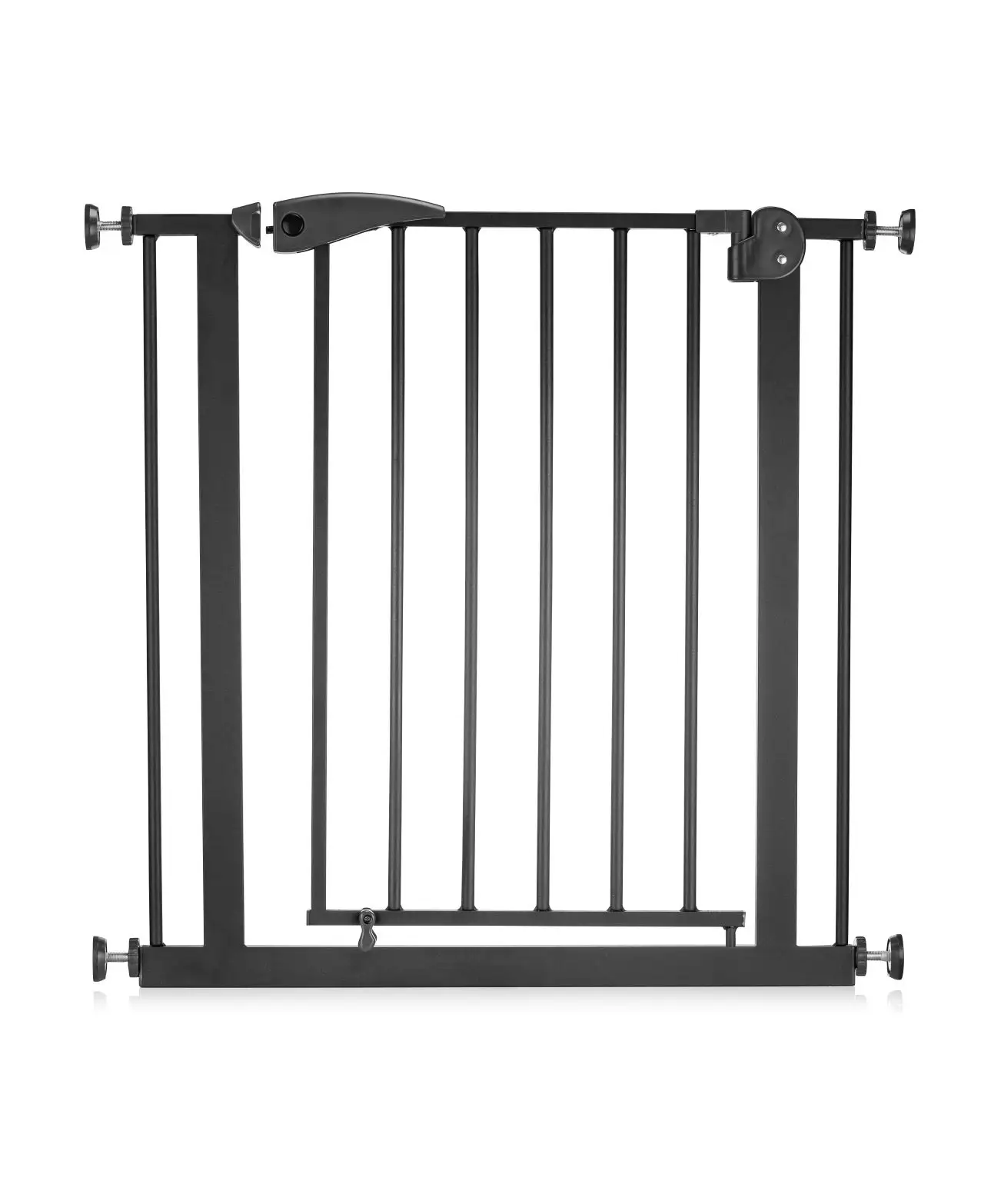 Puerta de seguridad para bebé, puerta de hierro con chorro de Metal, para caminar, valla de seguridad para bebé, puerta de escaleras, protección para bebé, OEM, vendedor rápido