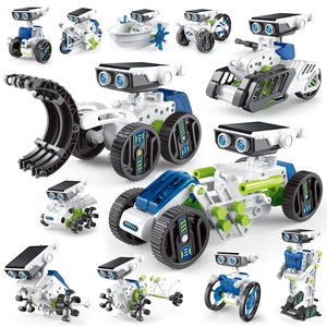 12 in1科学実験ソーラーロボットおもちゃDiyビルディングパワードラーニングツール教育ロボット子供用技術ガジェットキット - Product Image 2