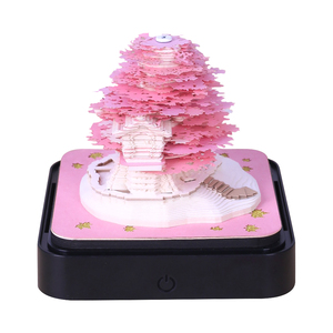 <strong>Custom</strong> Design 3D <strong>Note</strong> Pad <strong>Block</strong> 3D <strong>Memo</strong> Pad Cherry Blossom Sakura Tree <strong>Notes</strong> <strong>Cube</strong> 3D Art Paper Calendar - Product Image 1